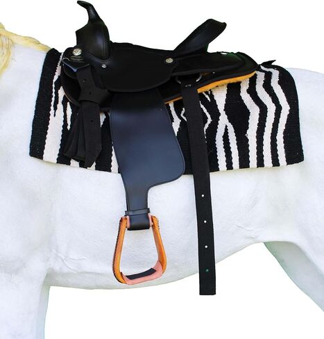 CHALLENGER Western 5" Wide Tan Rawhide Covered Angled Saddle Stirrups 51250TN in Saudi Arabia