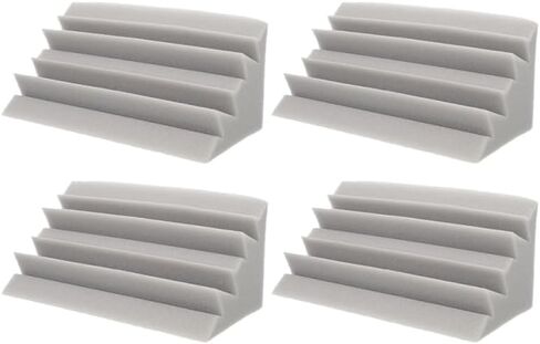 Toddmomy 4Pcs Bass Traps, Acoustic Foam Corner Panels, 9.4" x 4.7" x 4.7" Sound Proof Acoustic Treatment Panel, Low Frequency Sound Absorber for Studio, Home, Theater in Kuwait