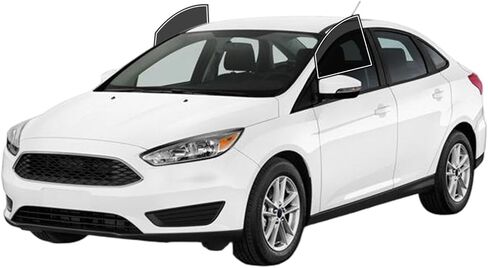 Precut Windows Tint Film All Sides Cars Sun Blocking Protection Privacy Anti Shatter Glass 2 Ply Film Any Tint Shade kit for Ford Focus Sedan 2012-2018 in Saudi Arabia