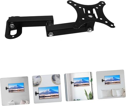 POPETPOP Adjustable Computer Monitor Wall Mount Bracket Fixed TV Wall Bracket for Screens Up 32 Space-Saving Design in Saudi Arabia