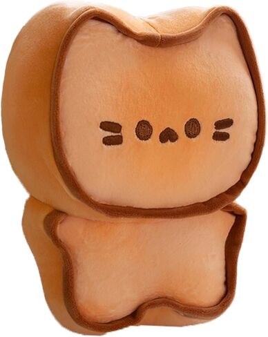 Hofun4U Butter Bread Plush Pillow, Biscuit Cat Stuffed Animal Pillow, Food Bread Plush Pillow.Home Decoration Christmas Birthday for Kids Adults (9 inch, Style 1) in Kuwait