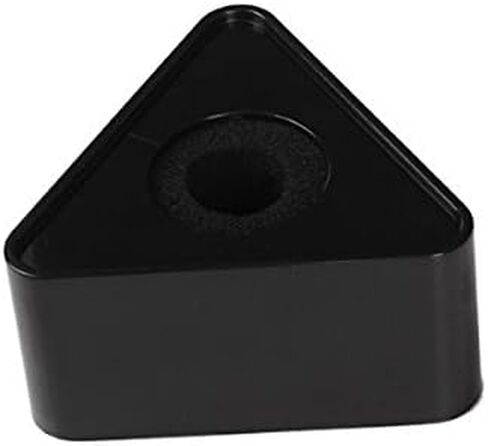 TINKSKY Microphone Flag Station Triangular Abs Interview Mic Holder for Podcast Broadcasting and Live Recording 3.7X3.7X2 Inches Black in Saudi Arabia