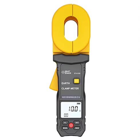 Digital Clamp Meter Multimeter, Ground Earth Resistance Tester with LCD Display Alarm Clamp Ammeter, Earth Leakage Voltage Tester (0.01Ω-1200Ω) in Kuwait