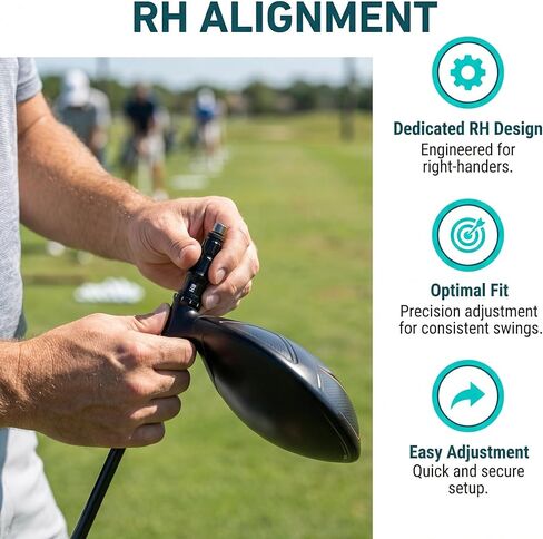 كم محول عمود الجولف .335 لسائق RH وFairway Woods - متوافق مع Taylormade M1-M6، SIM، SIM2، QI10، Stealth & Callaway Rogue - دور علوي قابل للتعديل، طقم تثبيت كامل (قطعتان) in Saudi Arabia