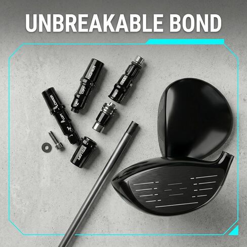 كم محول عمود الجولف .335 لسائق RH وFairway Woods - متوافق مع Taylormade M1-M6، SIM، SIM2، QI10، Stealth & Callaway Rogue - دور علوي قابل للتعديل، طقم تثبيت كامل (قطعتان) in Saudi Arabia