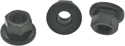 Lock nuts, 5pcs M8 M10 M12 M14 M16 M18 M20 M22 M24 DIN 6331 8. Grade Black 45# Steel Hexagon Collar Nuts with A Height(M8(5PCS)) in Saudi Arabia