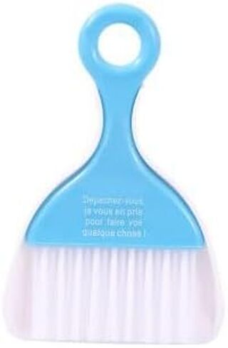 Creative Mini Broom & Dustpan Set, Desktop Cleaning Brush for Computer Keyboard, Small Sweeping Kit for Home Office Desk Tidy (Blue) in Saudi Arabia