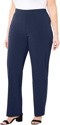 Catherines Women's Plus Size Petite Refined Pull-On Curvy Pant in Saudi Arabia
