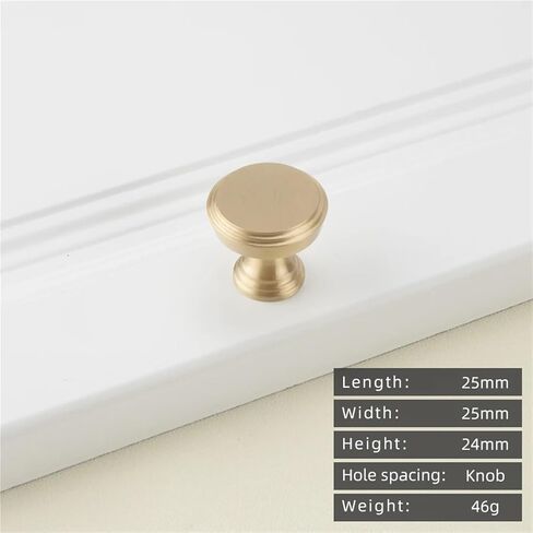 درج خزانة مطبخ بمقبض ذهبي من النحاس الصلب ومقبض طويل قطعة واحدة (11-L-25mm) in Kuwait