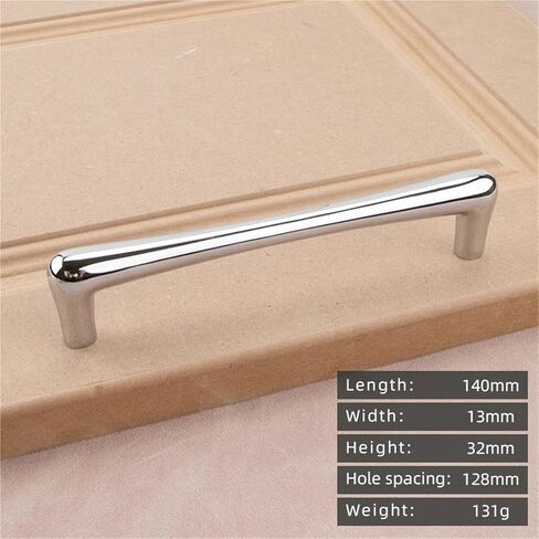 Solid Brass Cabinet Bright Chrome Pull Handle Round Ball Water Droplet Drawer 1Pcs(19-140mm-128) in Saudi Arabia
