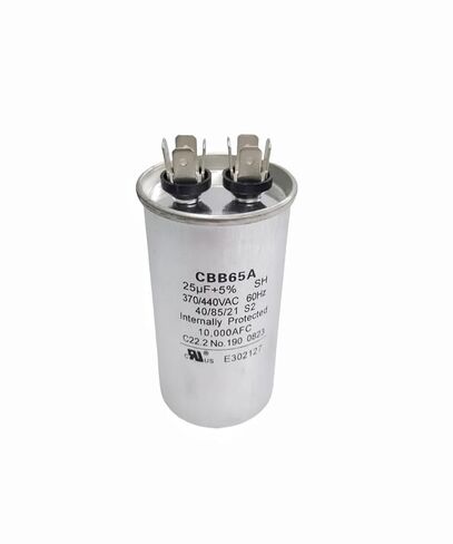 25 فائق التوهج 25MFD 50/60 هرتز 370VAC 440VAC CBB65 مكثفات تشغيل مستديرة لتشغيل محرك التيار المتردد، تشغيل محرك التيار المتردد، تشغيل المروحة، مكثفات تكييف الهواء للتبريد أو المضخة الحرارية. in Kuwait