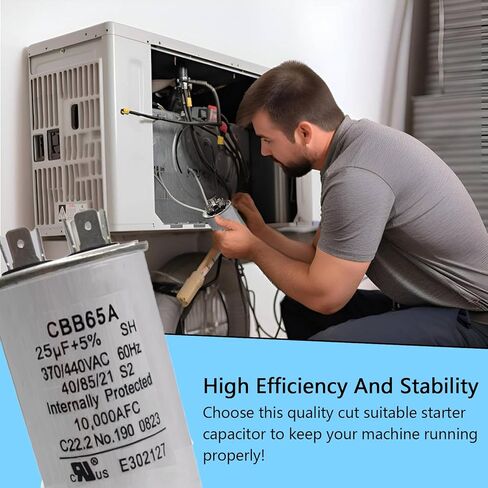 25 فائق التوهج 25MFD 50/60 هرتز 370VAC 440VAC CBB65 مكثفات تشغيل مستديرة لتشغيل محرك التيار المتردد، تشغيل محرك التيار المتردد، تشغيل المروحة، مكثفات تكييف الهواء للتبريد أو المضخة الحرارية. in Kuwait