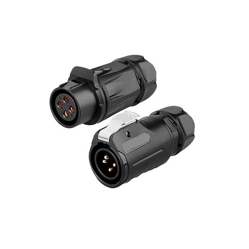LP20 البلاستيك 2 3 4 دبوس مقاوم للماء M20 الكهربائية ذكر التوصيل أنثى المقبس سلك موصل لحام الطاقة (4pin مجموعة التوصيل 1) in Kuwait