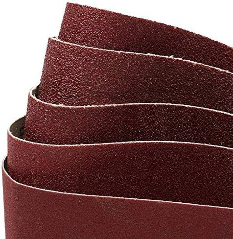 ماكينة صنفرة الحزام، شريط كاشطة من ورق الصنفرة 5 قطع من أحزمة الصنفرة 75 × 457 مم درجة مختلطة 60 80 120 240 أداة سنفرة كهربائية لطحن وتلميع الخشب المعدني والجلود in Kuwait