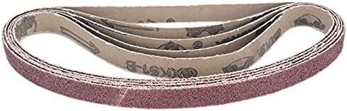 حزام صنفرة، شريط كاشط من ورق الصنفرة 20 قطعة حزام صنفرة 40/60/80/120 أحزمة صنفرة أداة حزام كاشطة للأثاث الخشبي وتلميع المعادن 13 × 457 مم in Kuwait