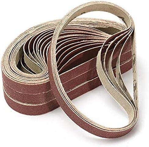 Belt Sander,Sandpaper Abrasive Band 10pcs 13 * 457mm Sanding Belts 40-1000 Grits Sandpaper Abrasive Band for Sander Belt Abrasive Tool Wood Soft Metal Polishing(320) in Kuwait