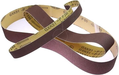 ماكينة صنفرة الحزام، شريط صنفرة كاشط قطعة واحدة p120 915/762/760/686 * 25/40/50 مم شريط حزام صنفرة كاشط لتلميع الخشب الناعم المعدني (760 × 40 مم) in Kuwait