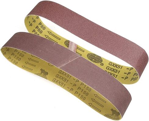 ماكينة صنفرة الحزام، شريط صنفرة كاشط قطعة واحدة p120 915/762/760/686 * 25/40/50 مم شريط حزام صنفرة كاشط لتلميع الخشب الناعم المعدني (760 × 40 مم) in Kuwait