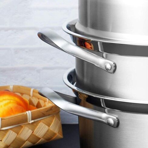 Stainless Steel Steamer 304 Soup Pot, Multifunctional Steamer 3 Layer Large Commercial Steamer Induction Cooker and Gas Stove in Saudi Arabia