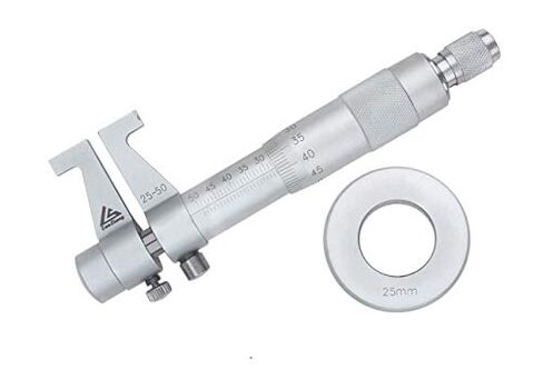 مجموعة الميكرومتر الداخلي، مقياس ثقب الثقب، النطاق: 25-50 مم، الدقة: 0.01 مم، المقياس + حلقة المعايرة in Kuwait