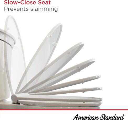 American Standard 5055A65C.020 مقعد المرحاض المعاصر المطول Vormax مع TriVantage، أبيض in Kuwait