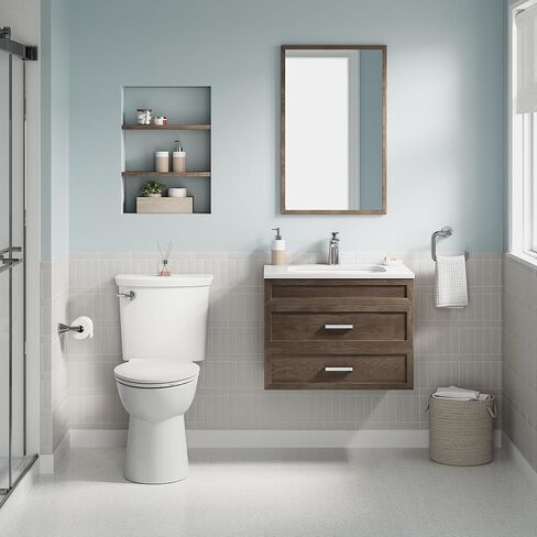 American Standard 5055A65C.020 مقعد المرحاض المعاصر المطول Vormax مع TriVantage، أبيض in Kuwait