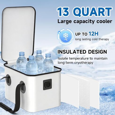 Cold Therapy Machine Shoulder with Programmable Timer, Portable Ice Machine for Shoulder After Surgery Recovery, 13 Quarts Rotator Cuff Ice Therapy Machine with Compression Pad in Saudi Arabia