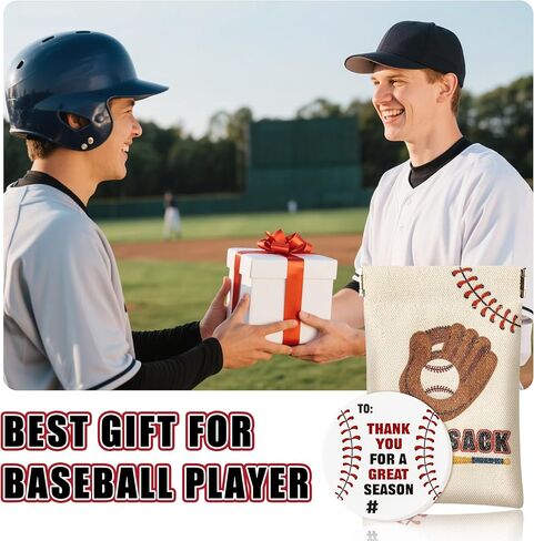 H1vojoxo 24 Sets Baseball Seed Sack Bags Gifts for Team Baseball Pouch for Sunflower Seed Portable Squeeze Pouch Sport Coin Purses Team Gift Bags for Base Ball Field Team Senior Night Party Favors in Kuwait