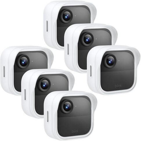 Silicone Case Cover for Blink Outdoor 4 (4th Gen), Weatherproof Silicone Cover Skin Provides Full Camera Protection, for All-New Blink Outdoor 4 Home Security Camera (6Pack, Black) in Kuwait