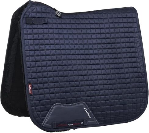 وسادة سرج مربعة حساسة من LeMieux Dressage - وسادات سرج إنجليزية للخيول - معدات وإكسسوارات ركوب الفروسية (كحلي - كبير) in Saudi Arabia