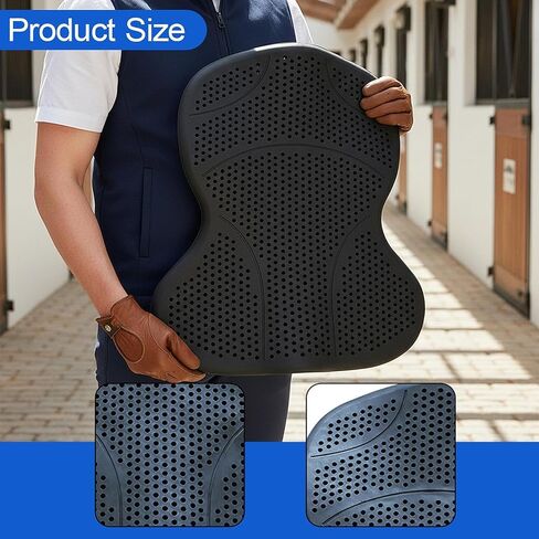 Menolana Silicone Gel Saddle Pad with Ventilation, Washable Non Slip Western/English Riding Saddle Pad for Horses in Saudi Arabia