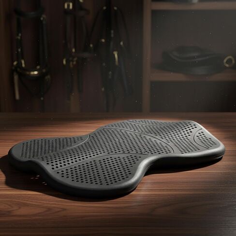 Menolana Silicone Gel Saddle Pad with Ventilation, Washable Non Slip Western/English Riding Saddle Pad for Horses in Saudi Arabia