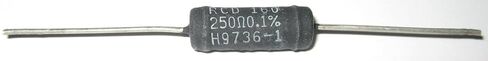 #US 250 Ohm High Precision Wirewound Resistor with Leads - 0.1% Tolerance in Saudi Arabia
