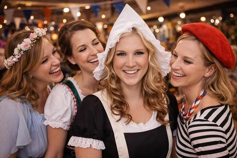 Essence of Europe Gifts Women's Dutch Volendam Costume Party Hat in Kuwait