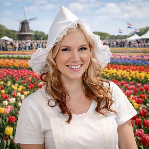 Essence of Europe Gifts Women's Dutch Volendam Costume Party Hat in Kuwait