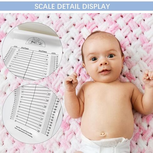 Baby Height Measuring Mat & Infantometer - Soft Growth Height Chart for Toddler, Newborn - Wall-Mountable Washable Ruler for Kids, Pediatrician Use (Foldable, Space-Saving) in Saudi Arabia