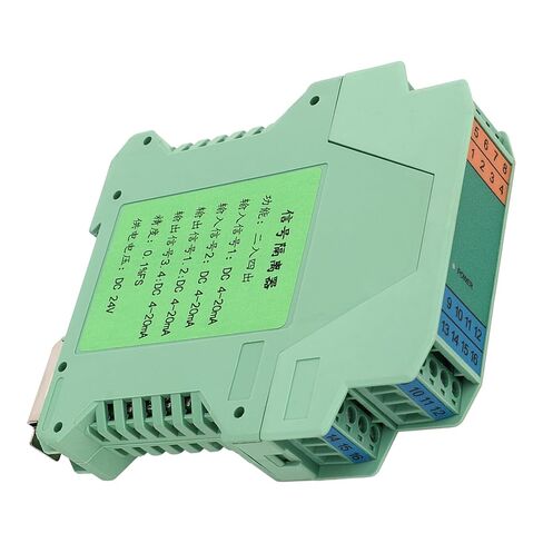 DC Isolator 2 in 4 Out Current Transmitter 4‑20mA PLC Detect Conditioner 24V in Saudi Arabia