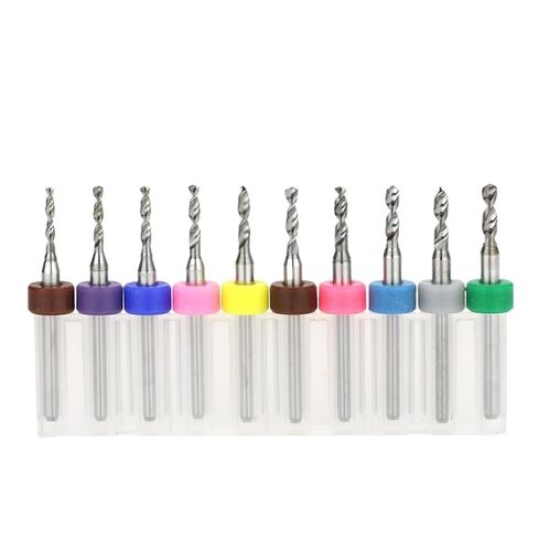 10Pcs 1.6-2.5mm PCB Drill Bit Tungsten Steel Drilling Tool for Printed Circuit Board 1/8 Inch Shank Mini Set(PCB 1.7mm 10pcs) in Saudi Arabia