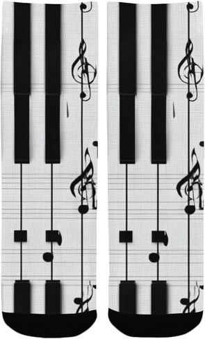 Piano Key Grid Hiking Socks - Toddler Boys & Girls Warm Thick Thermal Winter Crew Socks for School, Daily Wear & Outdoor Activities in Saudi Arabia