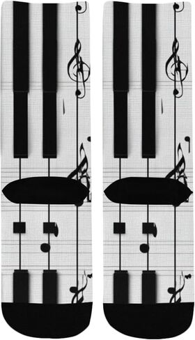 Piano Key Grid Hiking Socks - Toddler Boys & Girls Warm Thick Thermal Winter Crew Socks for School, Daily Wear & Outdoor Activities in Saudi Arabia
