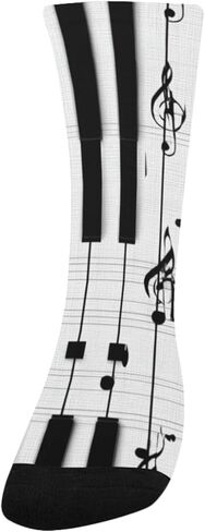 Piano Key Grid Hiking Socks - Toddler Boys & Girls Warm Thick Thermal Winter Crew Socks for School, Daily Wear & Outdoor Activities in Saudi Arabia