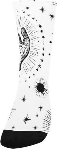 جوارب يد سوداء للمشي لمسافات طويلة من Celestial Mystic Hand - جوارب شتوية حرارية سميكة دافئة للأولاد والبنات للمدرسة، والارتداء اليومي والأنشطة الخارجية in Kuwait