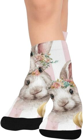 Pink Pastel Balloon Design Hiking Socks - Toddler Boys & Girls Warm Thick Thermal Winter Crew Socks for School, Daily Wear & Outdoor Activities in Saudi Arabia
