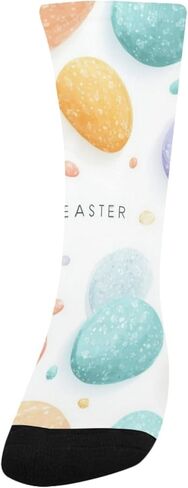 Pastel Egg Art Hiking Socks - Toddler Boys & Girls Warm Thick Thermal Winter Crew Socks for School, Daily Wear & Outdoor Activities in Saudi Arabia