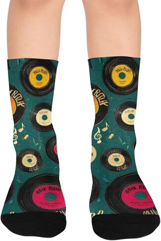 سجل جوارب المشي لمسافات طويلة الفنية الرجعية - جوارب شتوية حرارية سميكة دافئة للأولاد والبنات الصغار للمدرسة، والارتداء اليومي والأنشطة الخارجية in Kuwait