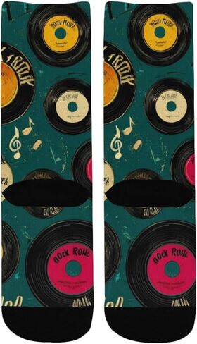 سجل جوارب المشي لمسافات طويلة الفنية الرجعية - جوارب شتوية حرارية سميكة دافئة للأولاد والبنات الصغار للمدرسة، والارتداء اليومي والأنشطة الخارجية in Kuwait