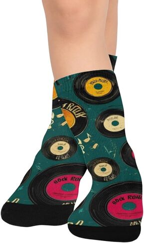 سجل جوارب المشي لمسافات طويلة الفنية الرجعية - جوارب شتوية حرارية سميكة دافئة للأولاد والبنات الصغار للمدرسة، والارتداء اليومي والأنشطة الخارجية in Kuwait