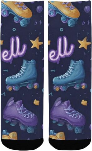 Skate Neon Script Hiking Socks - Toddler Boys & Girls Warm Thick Thermal Winter Crew Socks for School, Daily Wear & Outdoor Activities in Saudi Arabia