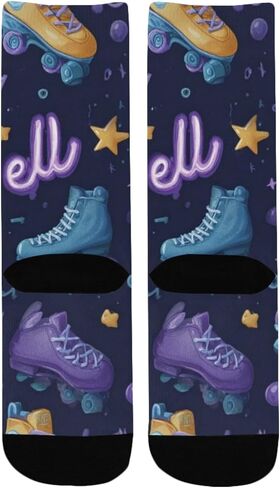 Skate Neon Script Hiking Socks - Toddler Boys & Girls Warm Thick Thermal Winter Crew Socks for School, Daily Wear & Outdoor Activities in Saudi Arabia