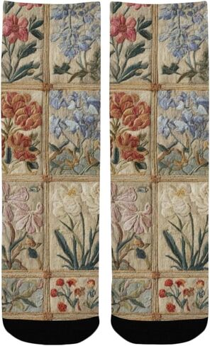 جوارب للمشي بتصميم زهور الباستيل - جوارب شتوية حرارية سميكة دافئة للأطفال الصغار للأولاد والبنات للمدرسة، والارتداء اليومي والأنشطة الخارجية in Kuwait